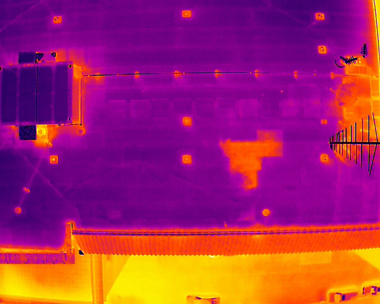 Thermal + RGB Roof Inspection example